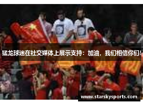 猛龙球迷在社交媒体上展示支持：加油，我们相信你们！